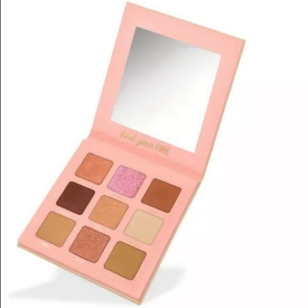 Milli Rose Colors in Bloom "Heat" Eyeshadow Palette Neutral Pinks Brown Gold NWT